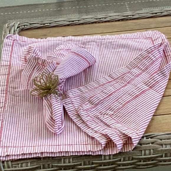 Threshold Cloth Candy Stripe Table Napkins (4) - Picture 1 of 5